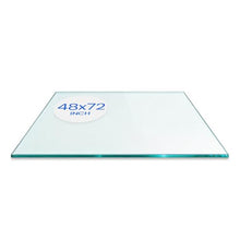 Dulles Glass 48X72 inch Rectangular Glass Table Top - Tempered - 1/4" Thick Glass Surface, Safe Flat Polished, Eased Corners, Multipurpose for Dining, Patio, Coffee and End Table