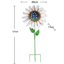 LFFH Ironwork Weathervane, Flower Windmill Garden Spinner Two Metal Wind Sculptures Wind Catchers for Outdoor Garden Decoration