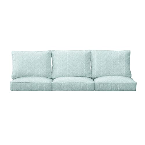 Mozaic Home Griffen Outdoor/Indoor Cushion Set, 25 x 25 x 5, Blue 6 Count