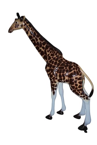 Nifao Life Size Aluminum Giraffe Statue, Safari Animal, 65"L x 16"W x 83"H