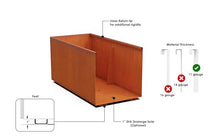 Plantercraft Large Rectangular Planters for Outdoor Plants - 48x12 Inch Corten Steel Planter Box for Patios, Decks & Garden Edging | Heavy Duty Metal Outdoor Planter, Fully Assembled
