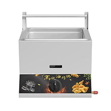 ERoomQ Gas Fryer, Large Capacity Stainless Steel Fryer for Home and Commercial, Adjustable Firepower,with Baskets and Lids, for Chips Donuts Fish,Single Cylinder + Fried Blue,Single Cylinder