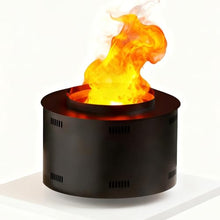 Sushangmao 3D Water Vapor Fireplace Mist Humidifier Realistic Flame Touch - with Adjustable Mist/Flame, Timer, Auto Water Supply, Remote, 304 Stainless Steel 40cm/15.3in