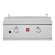 Fuego F27S-Griddle-B 304SS Griddle Built-in Gas Grill, Stainless Steel