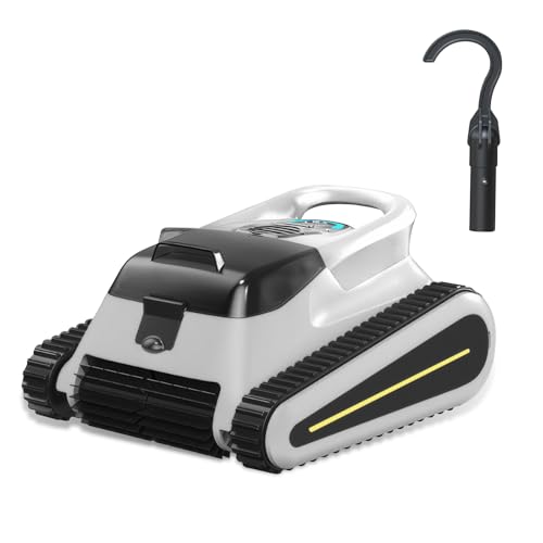 YIPOCKY Pool Vacuum for Inground Pools, Powerful Suction Pool Cleaners for Inground Pools, Cordless Robotic Pool Cleaners with Wall Climbing Function for Above Ground Pool Up to 2050 Sq.ft