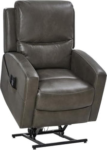 KTYUERGHK Dual Motor Electric Power Lift Recliner Chair for Elderly Adults with Massage and Heat, Faux Leather Lay Flat Sleeper, Infinite Position Adjustable Heavy Duty Reclining Sofa