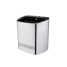 POGHDBXA Sauna Accessories, Sauna Heater, Small Home with Integrated Control, Wall Mount, Intelligent Temperature, Stainless Steel for, Hotel, SPA(Silver)