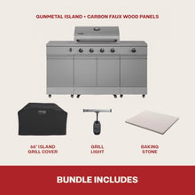 Tytus Fresno 66" 5-Burner Propane or NG Grill, Cover, Light, PIzza Stone