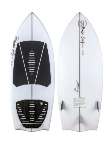 Ronix Flyweight Bat Tail Wakesurf Board Glacier White / Red