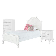 Picket House Furnishings Jenna 3 Piece Twin Kids Bedroom Set White