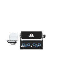 Broil King 875644 Baron 490 Shadow 4-Burner Built-In Propane Gas Grill Head with Side Burner and Rear Rotisserie Burner
