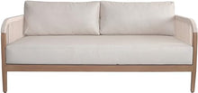 Meridian Furniture Maui Collection Modern Outdoor Patio Loveseat Cream