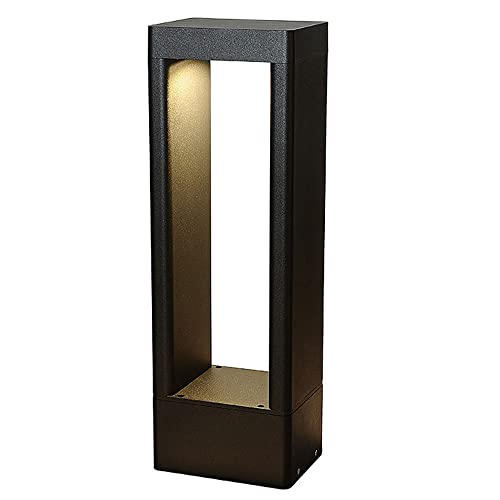 VELLOW Personality Solar Lawn Lights,Aluminum Outdoor Fence Deck Column Cap Lamp,3000K Solar Power LED Exterior Post Lantern,European Square Waterproof Courtyard Stigma Lamps,for Wood Fence,Pathway