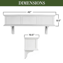 Good Directions 42 Inch Long Greenwich Vinyl Window Box Planter, Maintenance Free Cellular PVC, Outdoor Flower Box for Windows, Porch & Deck