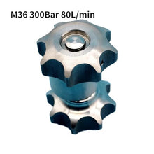 M36 High Pressure Sprinkler Cleaning Car Accessories Pipeline Dredging Water Mouse Sewer Stainless Steel Ceramic Hole(M36 300Bar 80L)