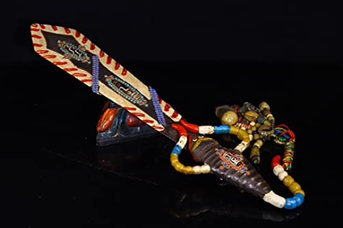 Generic Tibetan Temple Collection Dzi Beads Scorpion Sword Dorje Vajra Phurpa Magic Weapon