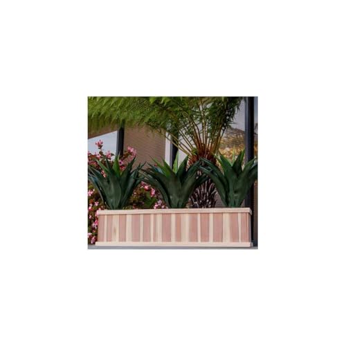 Best Redwood Window Planter Box 36 in Heart Stain