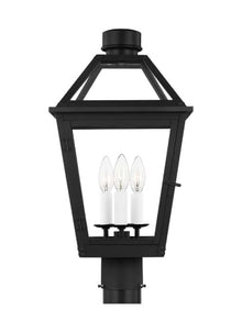 Generation Lighting-Hyannis-3 Light Medium Outdoor Post Lantern-19.75 Inch Tall and 10.5 Inch Wide-Textured Black Finish