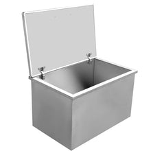 Drop in Ice Chest 83QT, 28''L x 18''W x 17''H Ice Cooler with 304 Stainless Steel Cover Drop in Ice Bin Included Drain-Pipe and Drain Plug for Cold Wine Beer