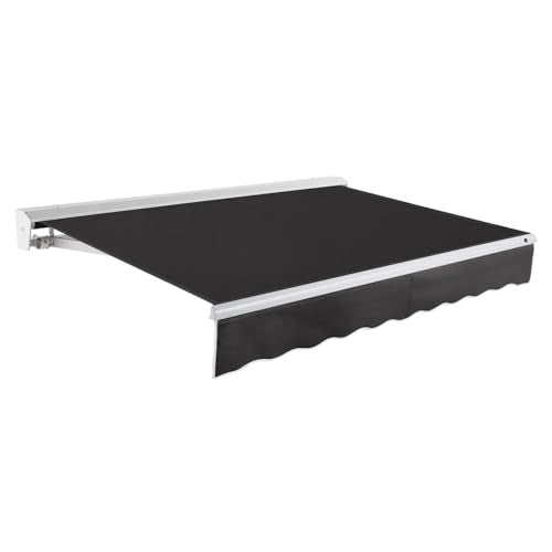 Awntech 24' Destin Right Motor (24' x 10') Retractable Patio Awning, Black