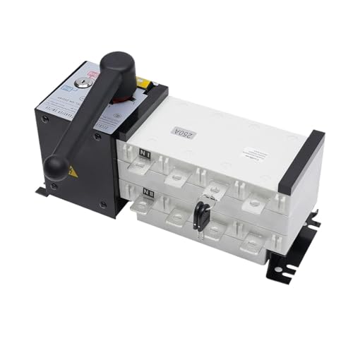4P 250A 6000V Power Automatic Transfer Switch, Dual Power Generator Changeover Switch 50/60Hz Dual Power