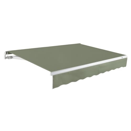 Awntech 20' Maui Right Motor (20' x 10') Retractable Patio Awning, Sage