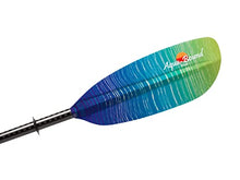 AQUA BOUND Tango Fiberglass Bent Shaft 2-Piece Kayak Paddle Northern Lights