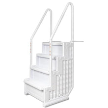 Aqua Select Everest Entry Step System Above Ground Pool 350 Lb Capacity White Steps