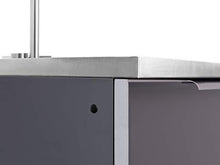 NewAge Products Classic Series 32-Inch Aluminum Outdoor Kitchen Sink Cabinet - Slate Gray, 24" D x 32" W x 36.5" H