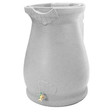 Good Ideas Rain Wizard Plastic Resin Urn, 65 Gallon Rain Barrel, Light Granite and Good Ideas Rain Wizard Rain Barrel Stand, Adds Room for Buckets