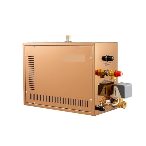BINBINNIAO at-S 5/6/7/8/9KW Home Wet Steam Room Steam Bath nerator, Household Steaming Sauna Room Steam Bath Sauna Machine for Spa for Home Spa(AT-90S-9KW)