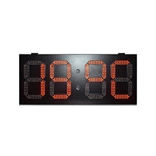 Protable Gym Timer IP53 Outdoor Rainproof Iron Box 12 Inch Single Red GPS Automatic Calibration LED Digital Clock Gasoline Price Plate Outdoor Digital Visibility (PCB Oil Price Plate X)