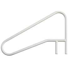SAFTRON Cross Braced 3-Bend Pool Rail White