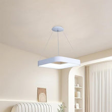 MVNOIRE Modern Simple Aluminum Lampshade Pendant Light LED Source Kitchen Island Decorative Lamp Three-Color Dimmable Indoor Hanging for Dining Room Bedroom