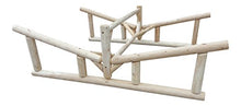 Log Kayak Rack 2-Place Rowboat Rack Unfinished