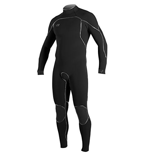 O'Neill Wetsuits Men's Psycho One 3/2 mm Back Zip Full Wetsuit Black/Black Medium