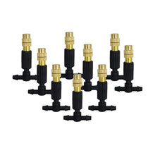 Garden Supplies 5M-30M Garden Irrigation Outdoor Misting Cooling System Watering 1/4'' Brass Atomizer Nozzles 4/7mm Hose Patio Nozzle(KIT003-50M-B)