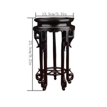 LUYOUBOZHU Vase Stand Ebony Circular Stool Bonsai Base, Display Pedestal for Flowerpot Tea Service