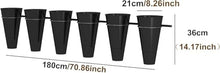 Flower Display Stand,Wall Mounted Decorative Plant Holder,Plastic Indoor Outdoor Flower Pot Holder Rack,Fresh Flower Shop Floral Container Plant Stand(Size:Single row 180cm,Color:White)
