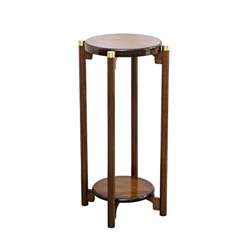 YYBOES Plant Pedestal Stand Bamboo Shelf Floor Shelf Indoor Flower Pot Rack Living Room Flower Terrace Balcony Potted Plant Base Pedestal Stands for Display