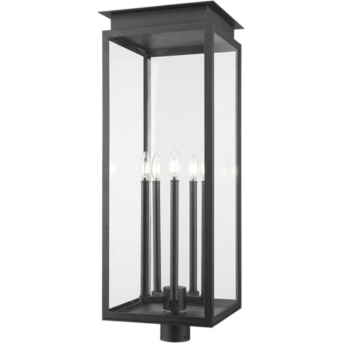 Z-Lite 5018PHXLR-BK Nova - 5 Light Outdoor Post Mount-35 Inch Tall and 12.5 Inch Wide