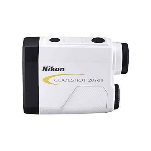 Nikon Coolshot 20i GII Golf Laser Slope Rangefinder White with Yellow Trim