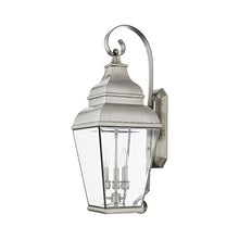 Livex Black Exeter 3 Light Outdoor Wall Lantern