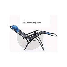 IIPOSAQQ Zero Chair Oversized Seat Free Reclining Angle Lounge Patio Chair Folding Recliner Support Up to 350lbs
