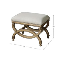 Uttermost Karline Small Bench 23 Inch Champagne Silver Nail