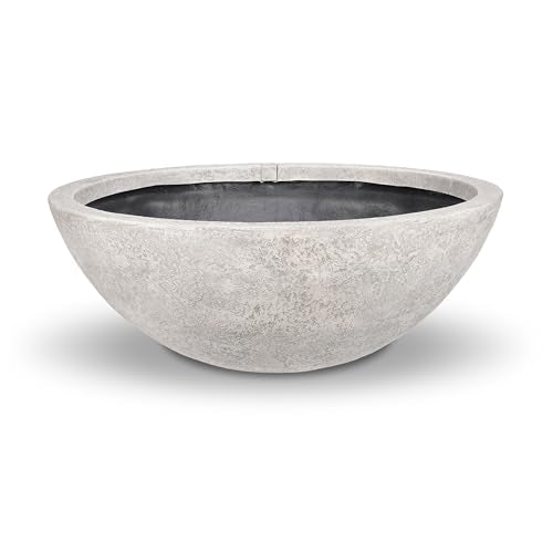 Aquascape Fountain Bowl Container Water Garden, Lunar Gray, 40 inch Dia (102 cm), 78396