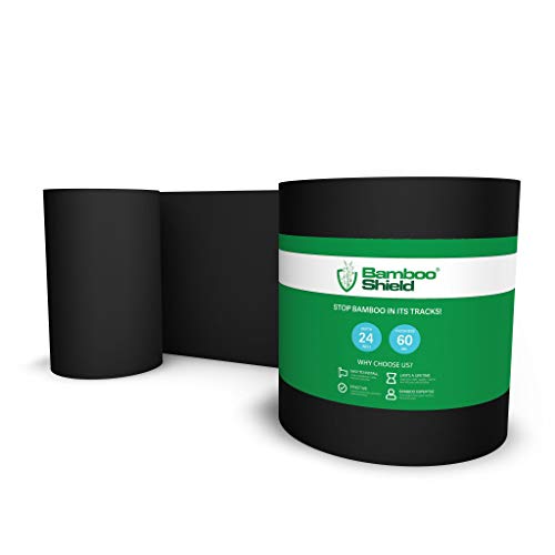 Bamboo Shield Bamboo Root Barrier/Water Barrier 200ft x 24in x 60mil Black