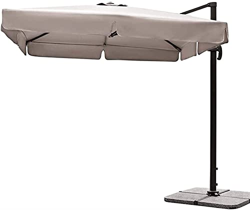 RWGOVLU Outdoor Patio Umbrellas Table Umbrella Sunshade Square Garden Parasol Sun Protection Tilt Mechanism Polyester Canopy for Garden Balcony Patio