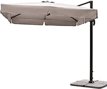 RWGOVLU Outdoor Patio Umbrellas Table Umbrella Sunshade Square Garden Parasol Sun Protection Tilt Mechanism Polyester Canopy for Garden Balcony Patio