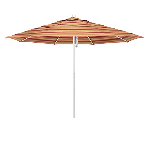 California Umbrella 11' Round Venture Series Patio Umbrella Pulley Open Astoria Sunset
